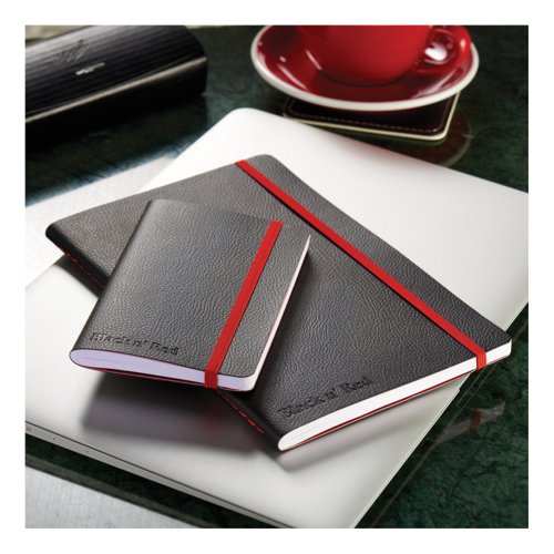 Black By Black n Red Business Journal Soft Cover Ruled and Numbered 144pp B5 Ref 400051203