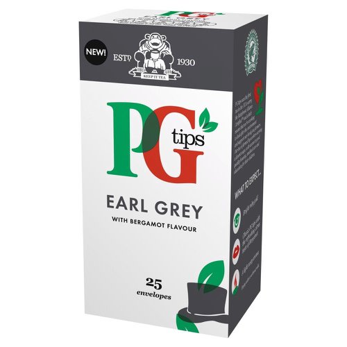 PG Tips Tea Bags Earl Grey Enveloped Ref 29013701 [Pack 25]  4096378