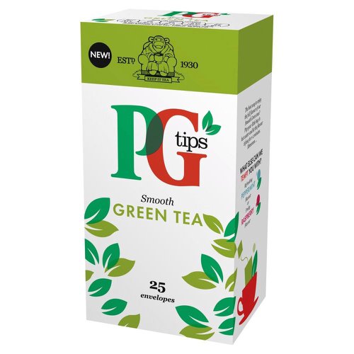 PG Tips Tea Bags Green Tea Enveloped Ref 29013901 [Pack 25]