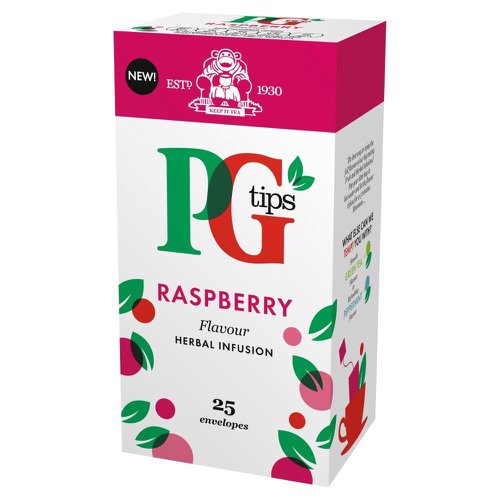 PG Tips Tea Bags Raspberry Enveloped Ref 49228801 [Pack 25]  4096528