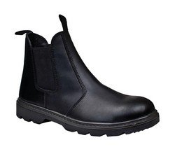 Dealer Boot Leather Pull-On Design With Safety Toecap Size 9 Black 
