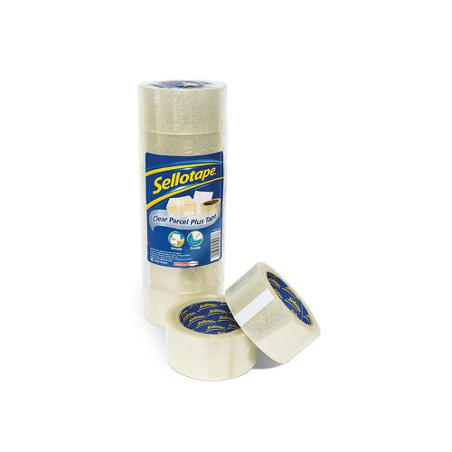 Sellotape Polypropylene Packaging Tape 50mm x 66m Clear [Pack 6]