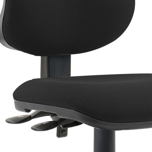 5 Star Eclipse Plus II Lever Task Operator Chair Black Without Arms