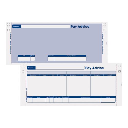 Sage Compatible Security Pay Advice Slip with File Copy 3-Part W241xH102mm Ref SE33 [Pack 1000]