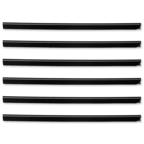 Durable Spine Bars for 80 Sheets A4 Capacity 9mm Black Ref 2909/01 [Pack 25] Durable (UK) Ltd