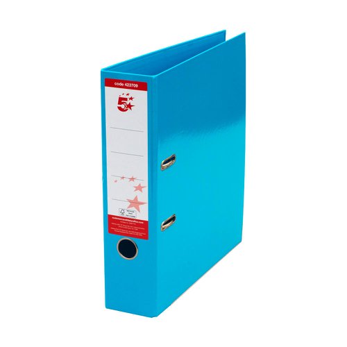 5 Star Office Lever Arch File A4 Blue [Pack 10]