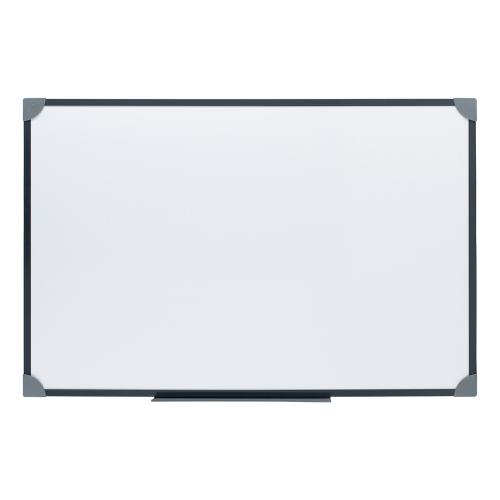 5 Star Office Magnetic Drywipe Board Steel Trim with Fixing Kit and Detachable Pen Tray W900xH600mm