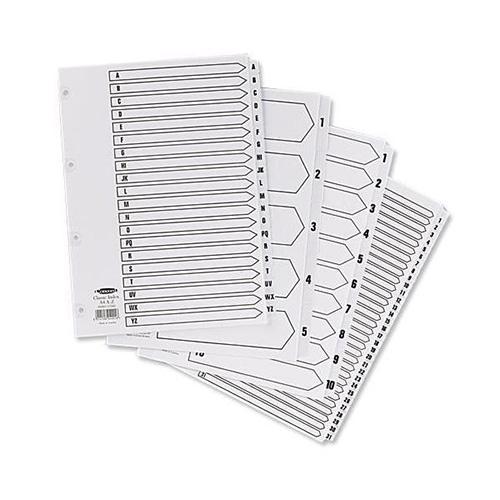 Concord Classic Index 1-200 Mylar-reinforced Punched 4 Holes 150gsm A4 White Ref 05801/CS58 433330 Buy online at Office 5Star or contact us Tel 01594 810081 for assistance
