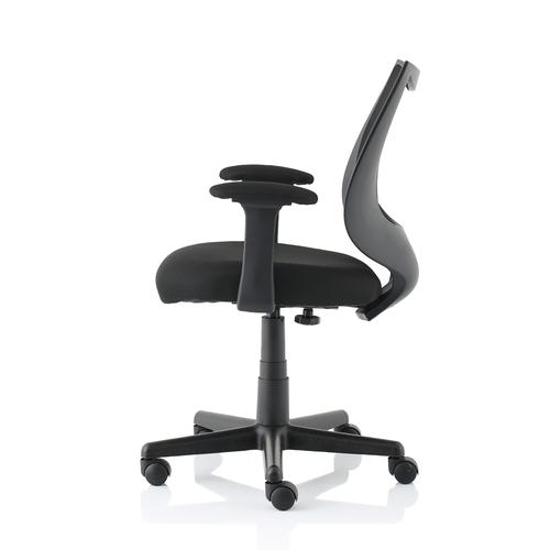 5 Star Office Gleam SoHo Mesh Operators Chair Black 470x480x410-510mm  433458 Buy online at Office 5Star or contact us Tel 01594 810081 for assistance