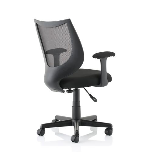 5 Star Office Gleam SoHo Mesh Operators Chair Black 470x480x410-510mm   433458