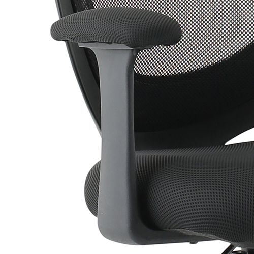 5 Star Office Gleam SoHo Mesh Operators Chair Black 470x480x410-510mm 