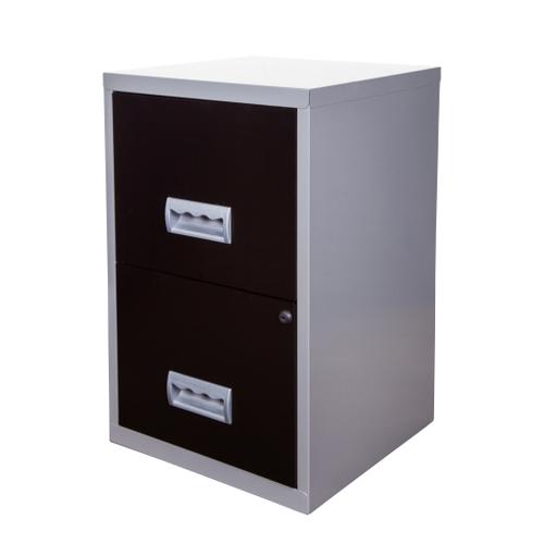 Filing Cabinet Steel 2 Drawer A4 400x400x660mm Ref 95808  433570