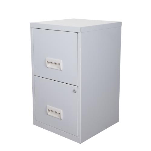 Filing Cabinet Steel 2 Drawer A4 400x400x660mm Ref 95000 433684 Buy online at Office 5Star or contact us Tel 01594 810081 for assistance