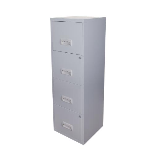 Filing Cabinet Steel 4 Drawer A4 400x400x1250mm Ref 95044 433716 Buy online at Office 5Star or contact us Tel 01594 810081 for assistance