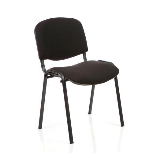 Trexus Stacking Chair Black Frame Black 470x420x500mm Ref SP438150