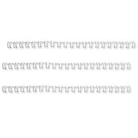 GBC Binding Wire Elements 21 Loop 85 Sheets 10mm for A4 Silver Ref IB160837 [Pack 100]