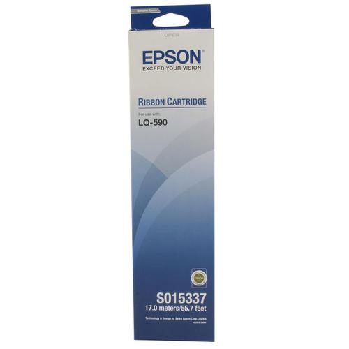 Epson Printer Ribbon Fabric Nylon Black [LQ590] Ref S015337 Epson