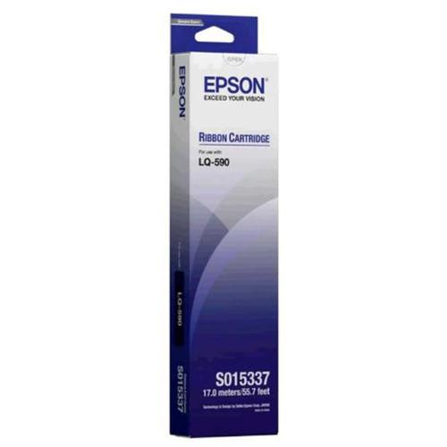 Epson Printer Ribbon Fabric Nylon Black [LQ590] Ref S015337 860735 Buy online at Office 5Star or contact us Tel 01594 810081 for assistance