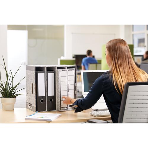 Bankers Box System FastFold Shell File Store Module Grey 580 (W) x 290 (D) x 400 (H) mm Fellowes