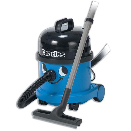 Numatic Charles Vacuum Cleaner Wet & Dry 1060W 15L Dry 9L Wet 9Kg W360xD370xH510mm Blue Ref 824615