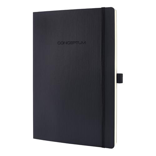Sigel Conceptum Notebook Soft Cover 80gsm Ruled and Numbered 194pp PEFCA4 Black Ref CO311