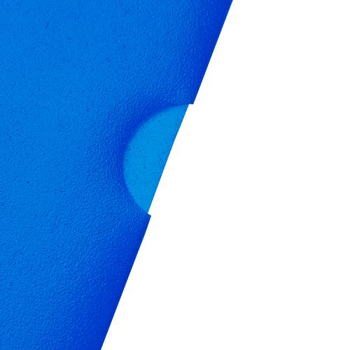5 Star Office Folder Embossed Cut Flush Polypropylene Copy-safe Translucent 110 Micron A4 Blue [Pack 25]  464483