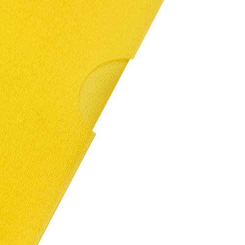 5 Star Office Folder Embossed Cut Flush Polypropylene Copy-safe Translucent 110 Micron A4 Yellow [Pack25]  464505