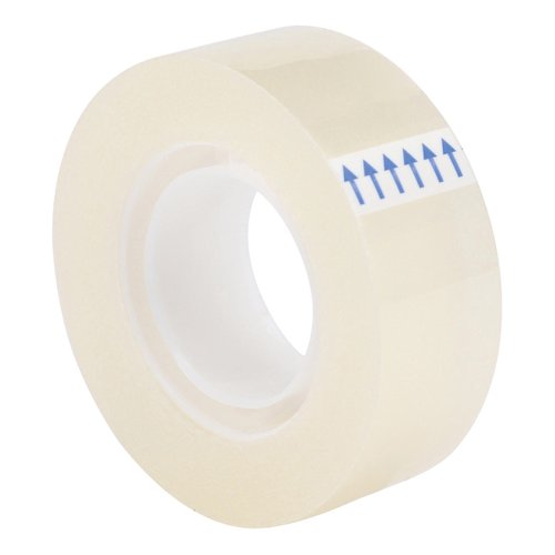 5 Star Office Clear Tape Roll Small Easy-tear Polypropylene 40 Microns 18mm x 33m [Pack 8]  464866