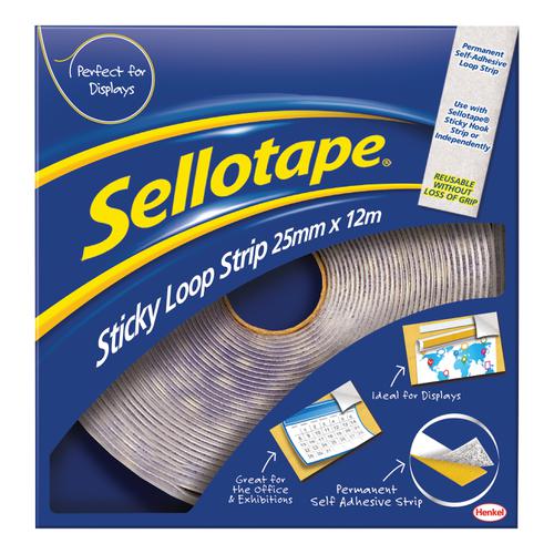 Sellotape Sticky Loop Strip 25mm x 12m