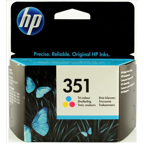 Hewlett Packard [HP] No.351 Inkjet Cartridge Page Life 170pp 3.5ml Tri-Colour Ref CB337EE