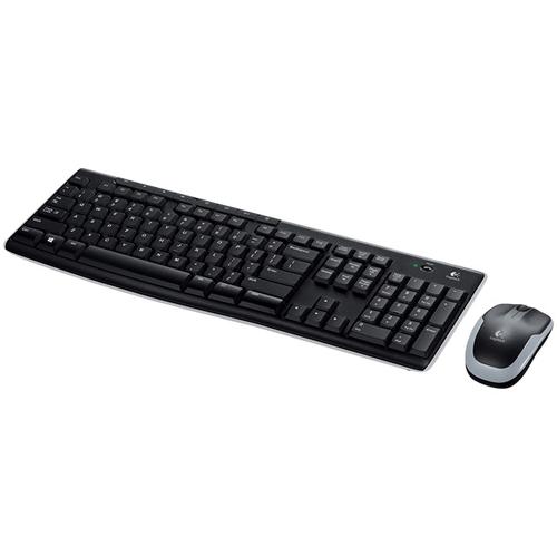 Logitech MK270 Keyboard and Mouse Desktop Combo Wireless Black Ref 920-004523 4039772 Buy online at Office 5Star or contact us Tel 01594 810081 for assistance