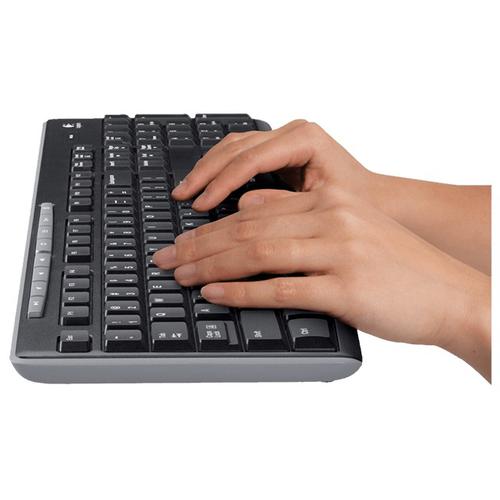 Logitech MK270 Keyboard and Mouse Desktop Combo Wireless Black Ref 920-004523 Logitech