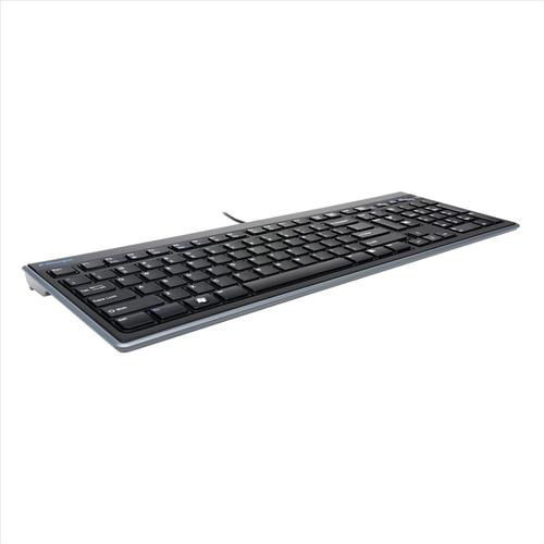 Kensington Advance Fit Slim type Keyboard Tilting USB Wired 1900mm Lead Ref K72357UK ACCO Brands