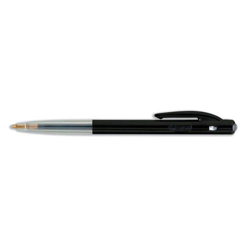 Bic M10 Clic Ball Pen Retractable 1.0mm Tip 0.32mm Line Black Ref 1199190125 [Pack 50] Bic