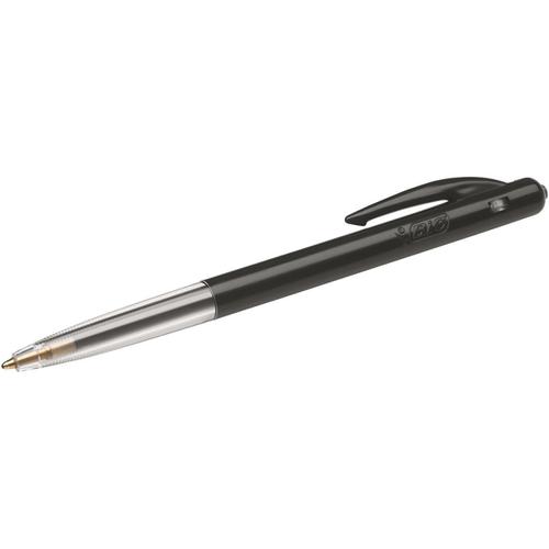 Bic M10 Clic Ball Pen Retractable 1.0mm Tip 0.32mm Line Black Ref 1199190125 [Pack 50]