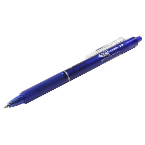 Pilot FriXion Clicker R/ball Pen Retractable Erasable 0.7 Tip 0.35mm Line Blue 4902505466274 [Pack 12]