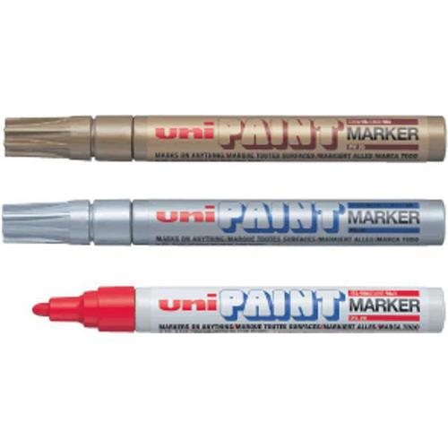 Uni Paint Marker Bullet Tip Medium Point Px20 Line Width 1.8-2.2mm White Ref 545491000 [Pack 12] Mitsubishi Pencil Company
