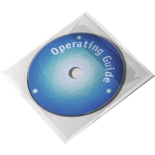 Durable POCKETFIX CD/DVD Self Adhesive Pocket with Flap Ref 8280 [Pack 100]