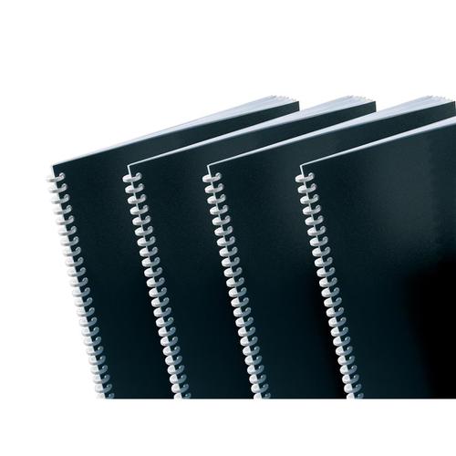 GBC PolyCovers Opaque Binding Covers Polypropylene 300 micron A4 Black Ref IB386831 [Pack 100]