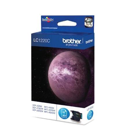 Brother Inkjet Cartridge Page Life 300pp Cyan Ref LC1220C