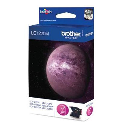 Brother Inkjet Cartridge Page Life 300pp Magenta Ref LC1220M