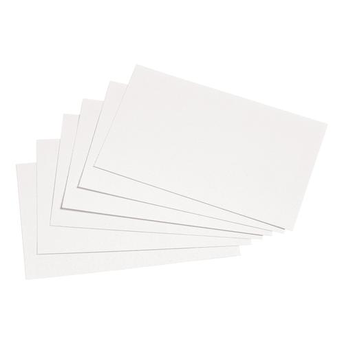 5 Star Office Record Cards Blank 5x3in 127x76mm White [Pack 100]