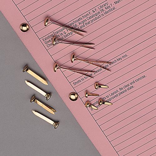 Paper Fasteners Brassed Steel 13mm [Pack 200] The OT Group