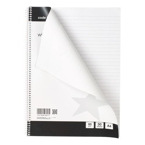 5 Star Value Wirebound Notebook 60gsm Ruled 100 Pages A4 [Pack 10] The OT Group