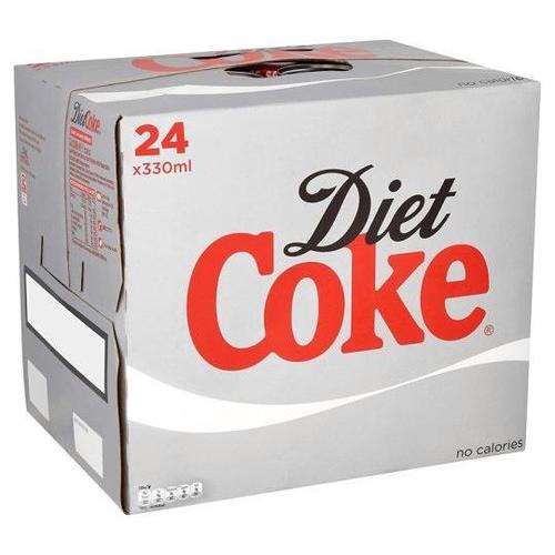 Coca Cola Diet Coke Soft Drink Can 330ml Ref N000978 [Pack 24] Coca-Cola
