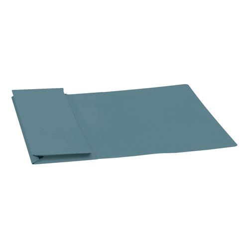 5 Star Elite Document Wallet Full Flap 315gsm Capacity 35mm Foolscap Blue [Pack 50]