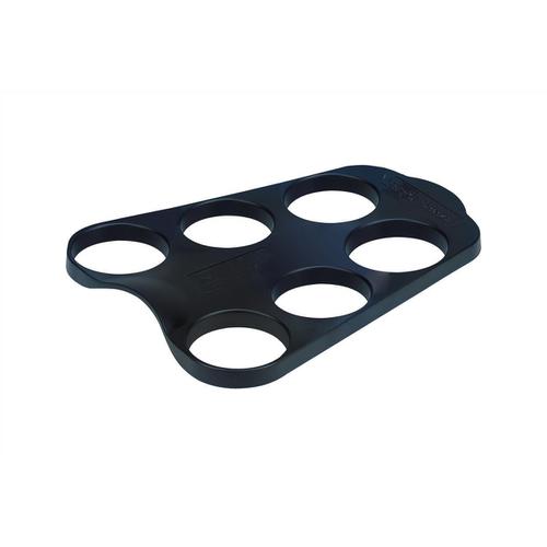 Cup Carry Tray Capacity 6 of 207ml or 266ml Cups PS Black [Pack 10]