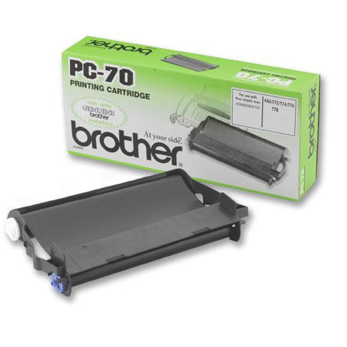 Brother Fax Cassette Page Life 144pp Black Ref PC70