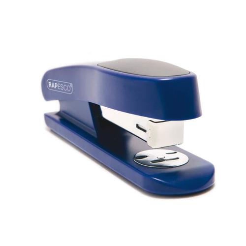Rapesco Sting Ray Half Strip Stapler (blue) 531407 Buy online at Office 5Star or contact us Tel 01594 810081 for assistance
