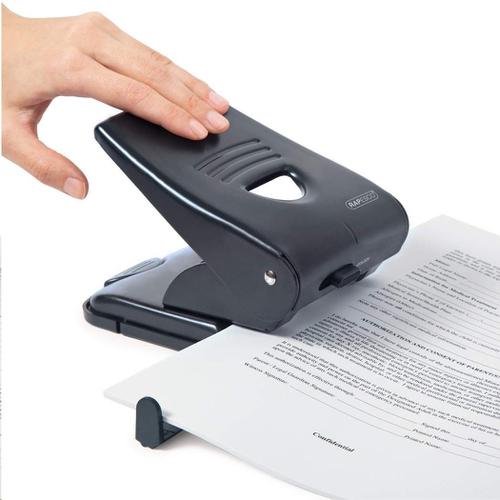 Rapesco 835 2-Hole Metal Punch (40 Sheets) (black) 531598 Buy online at Office 5Star or contact us Tel 01594 810081 for assistance